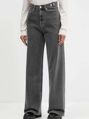 Tommy Jeans jeansy damskie kolor szary DW0DW21795
