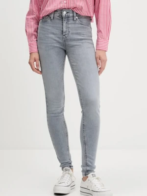 Tommy Jeans jeansy damskie kolor szary DW0DW22148