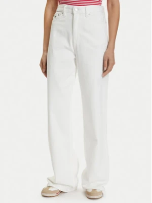 Tommy Jeans Jeansy DW0DW22648 Biały Straight Leg