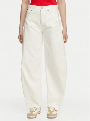 Tommy Jeans Jeansy DW0DW22662 Biały Barrel Fit