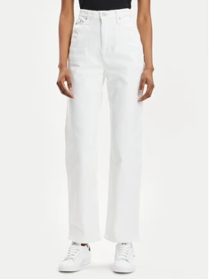 Tommy Jeans Jeansy Julie DW0DW17612 Biały Straight Fit