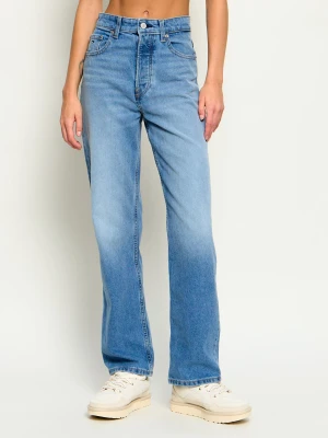 Tommy Jeans Jeansy Layla | Straight fit | high rise niebieski