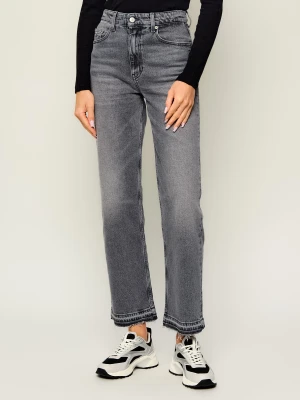 Tommy Jeans Jeansy Layla | Straight fit | high rise szary