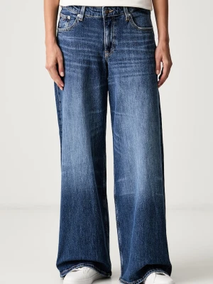 Tommy Jeans jeansy loose damskie granatowy