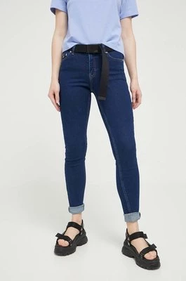 Tommy Jeans jeansy Nora damskie kolor granatowy DW0DW16008