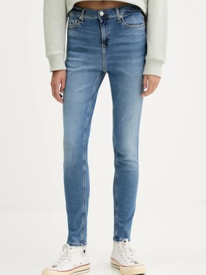 Tommy Jeans jeansy Nora damskie kolor niebieski DW0DW19255