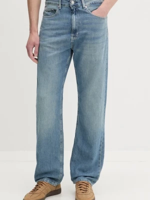 Tommy Jeans jeansy regularne męskie niebieski