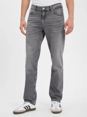 Tommy Jeans Jeansy - Ryan Slim Straight Mężczyźni Bawełna szary jednolity,