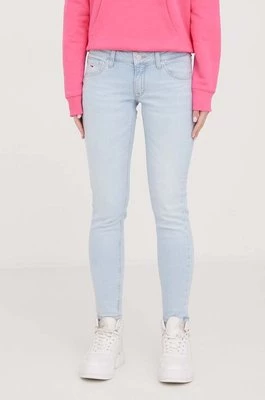 Tommy Jeans jeansy Scarlett damskie kolor niebieski DW0DW17488