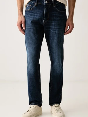 Tommy Jeans jeansy slim taper męskie granatowy