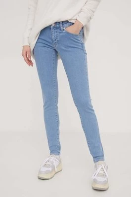 Tommy Jeans jeansy Sophie damskie kolor niebieski DW0DW17148