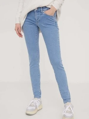 Tommy Jeans jeansy Sophie damskie kolor niebieski DW0DW17148