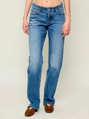 Tommy Jeans Jeansy Sophie | Straight fit | low rise niebieski