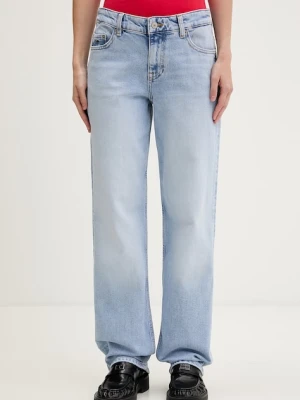 Tommy Jeans jeansy straight damskie niebieski