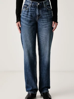 Tommy Jeans jeansy straight damskie niebieski