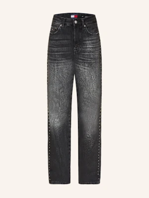 Tommy Jeans Jeansy Straight Layla Z Ćwiekami schwarz