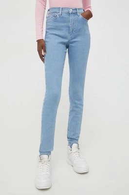 Tommy Jeans jeansy Sylvia damskie kolor niebieski DW0DW17110