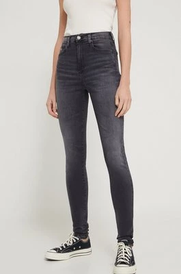 Tommy Jeans jeansy Sylvia damskie kolor szary DW0DW17593