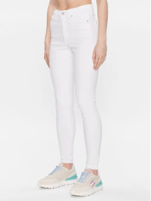 Tommy Jeans Jeansy Sylvia DW0DW15507 Biały Skinny Fit