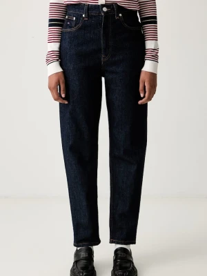 Tommy Jeans jeansy tapered damskie granatowy