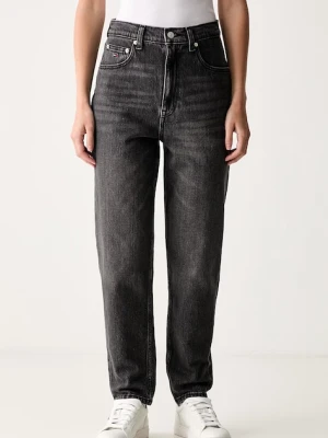 Tommy Jeans jeansy tapered damskie szary