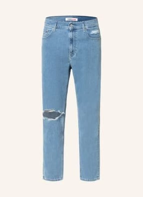 Tommy Jeans Jeansy W Stylu Destroyed Dad Jean Regular Tapered Fit blau
