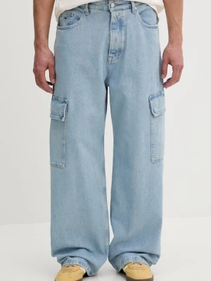 Tommy Jeans jeansy wide leg męskie niebieski