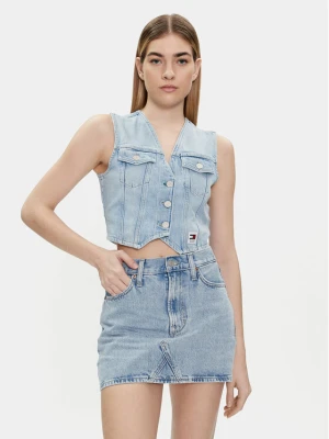 Tommy Jeans Kamizelka DW0DW17684 Niebieski Regular Fit