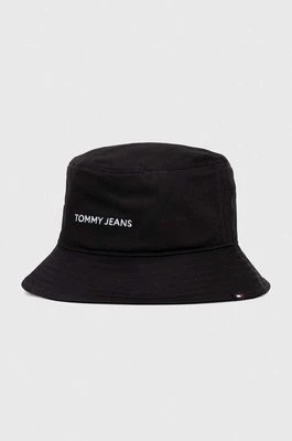 Tommy Jeans kapelusz bawełniany kolor czarny bawełniany AW0AW15844