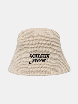 Tommy Jeans kapelusz bucket damski pleciony