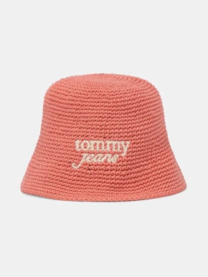 Tommy Jeans kapelusz bucket damski pleciony