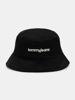 Tommy Jeans kapelusz bucket męski bawełniany czarny