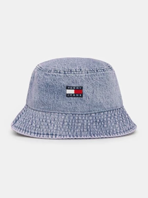 Tommy Jeans kapelusz jeansowy fioletowy