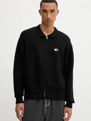 Tommy Jeans kardigan bawełniany męski kolor czarny DM0DM22106