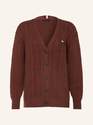 Tommy Jeans Kardigan braun CIEMNOBRĄZOWY