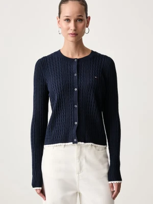 Tommy Jeans kardigan damski granatowy
