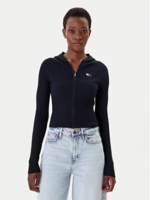 Tommy Jeans Kardigan DW0DW20974 Czarny Slim Fit