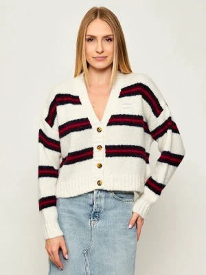 Tommy Jeans Kardigan | Loose fit | z dodatkiem wełny