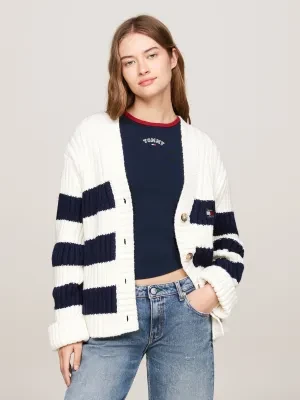 Tommy Jeans Kardigan | Oversize fit | z dodatkiem wełny