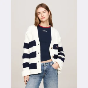 Tommy Jeans Kardigan | Oversize fit | z dodatkiem wełny