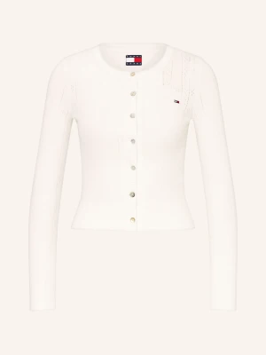 Tommy Jeans Kardigan weiss ECRU