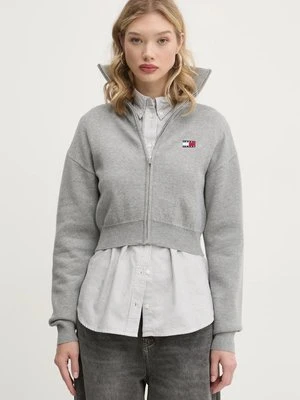 Tommy Jeans kardigan z domieszką wełny kolor szary DW0DW19886