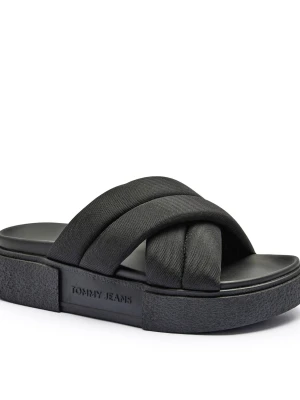 Tommy Jeans Klapki czarny