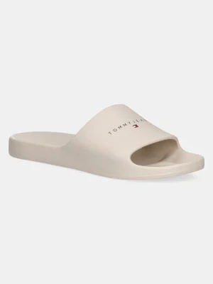 Tommy Jeans klapki BASIC SANDAL męskie kolor beżowy EM0EM01559