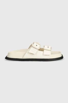 Tommy Jeans klapki FANCY SANDAL damskie kolor beżowy EN0EN02136