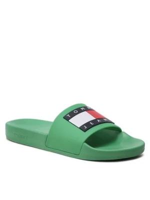 Tommy Jeans Klapki Pool Slide Ess EM0EM01191 Zielony