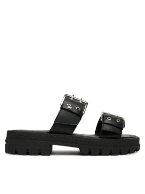 Tommy Jeans Klapki Tjw Buckle Straps Sandal EN0EN02966 Czarny