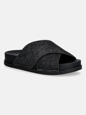 Tommy Jeans klapki TJW COMFORT SLIDES WASHED DENIM