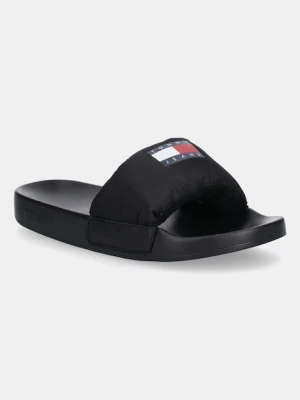 Tommy Jeans klapki TJW COMFY POOL SLIDE damskie kolor czarny EN0EN02854