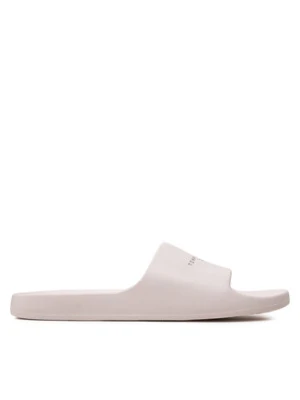 Tommy Jeans Klapki Tjw Printed Pu Pool Slide EN0EN02693 Écru